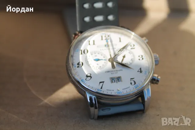 Немски мъжки часовник хронограф ''Zepelin Lz127 '', снимка 4 - Мъжки - 49392101