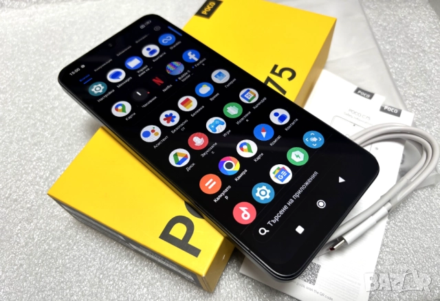 КАТО НОВ! Xiaomi Poco C75 128GB 6GB RAM Black, снимка 3 - Xiaomi - 52467765