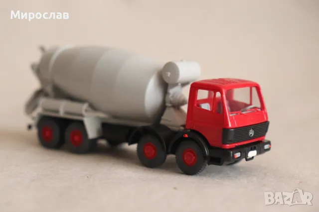 WIKING? H0 1/87 MERCEDES КАМИОН МОДЕЛ БЕТОНОВОЗ КОЛИЧКА, снимка 5 - Колекции - 49622687