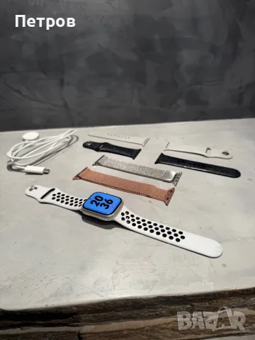 95% батерия! КАТО ЧИСТО НОВ Apple Watch 7 41 mm GPS Nike + подаръци, снимка 8 - Смарт часовници - 56004998