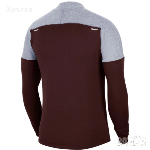 Nike Sphere Run Division - Оригинална мъжка блуза с вълна р-р S, снимка 2 - Блузи - 52309109