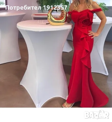 Официална рокля тип ,,Русалка”, снимка 3 - Рокли - 47469829
