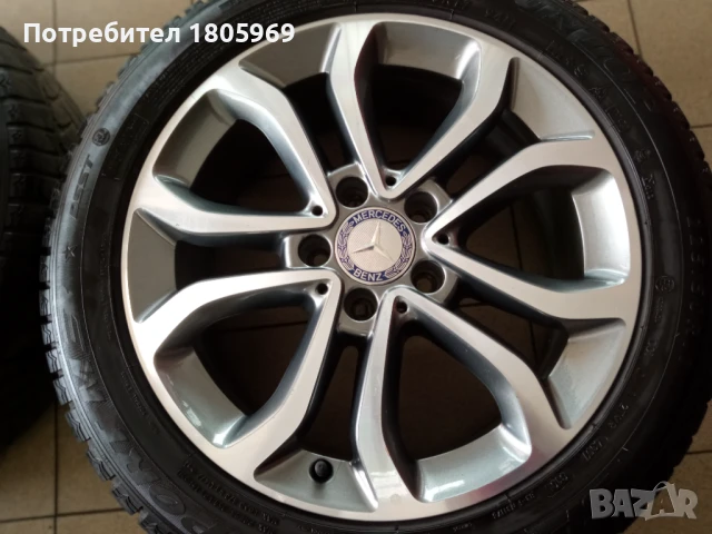 4бр. ал. джанти Mercedes C (оригинални) 5x112 , 7x 17 , ET48,5, снимка 2 - Гуми и джанти - 50615309