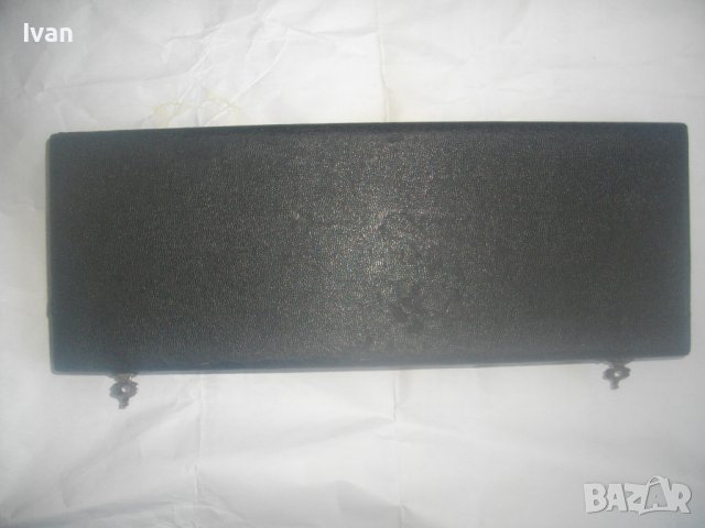 Старинна Кутия За Шублер - Дървена с Кожа и Метални Копчалки-330х110х25мм-Немска, снимка 2 - Антикварни и старинни предмети - 44183957