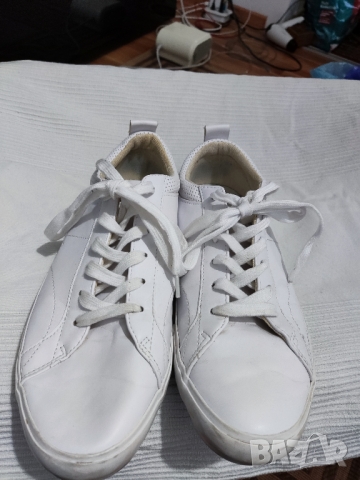 кожени кецове Pull&Bear Basic, снимка 3 - Кецове - 36050589