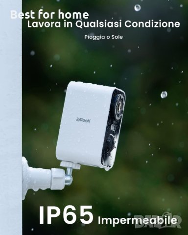 Акумулаторна камера ieGeek Battery Camera ZS-GX3S, снимка 6 - Комплекти за видеонаблюдение - 42665168