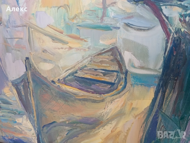 Маслена картина Несебър!, снимка 3 - Картини - 52568816