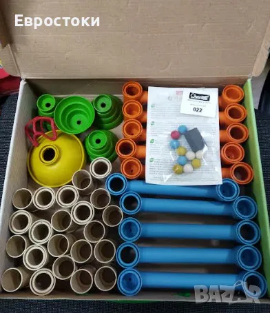 Конструктор Quercetti Migoga PlayBio Marble Run, комплект от 49 части, снимка 6 - Конструктори - 47740374