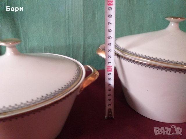 Баварски порцелан супник и купа, снимка 9 - Чинии - 34496782