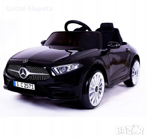 Акумулаторна кола Mercedes Benz CLS350 -12V с меки гуми с Кожена седалка МP3, снимка 8 - Детски велосипеди, триколки и коли - 34850123
