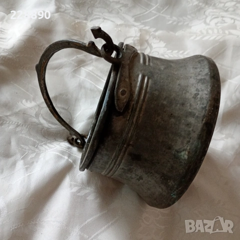 Медно менче -3литра , снимка 2 - Антикварни и старинни предмети - 53402490
