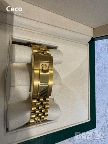 Златист Rolex GMT Master II, снимка 9 - Мъжки - 51613761