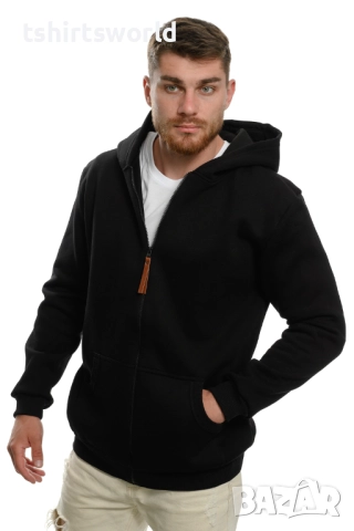 Нов мъжки суичър с ЦИП и трансферен печат HARLEY DAVIDSON, мотори , снимка 3 - Суичъри - 27756870