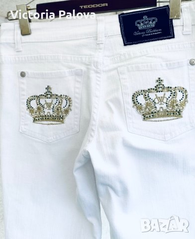 VICTORIA BECKHAM оригинал бели дънки, снимка 4 - Дънки - 41367177