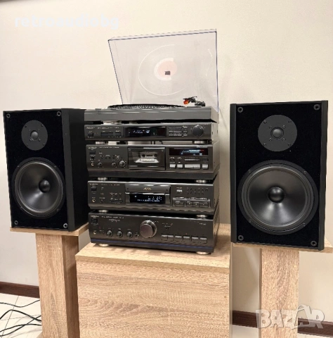 🔊Ретро аудио система - сет TECHNICS - усилвател, сд, триглав дек, тунер, грамофон🔈 , снимка 8 - Аудиосистеми - 53462066