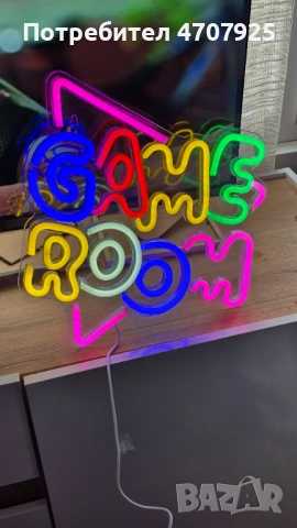 Неон PLEXI LED GAME ROOM многоцветен NNE20 Neolia, снимка 2 - Декорация за дома - 53319805
