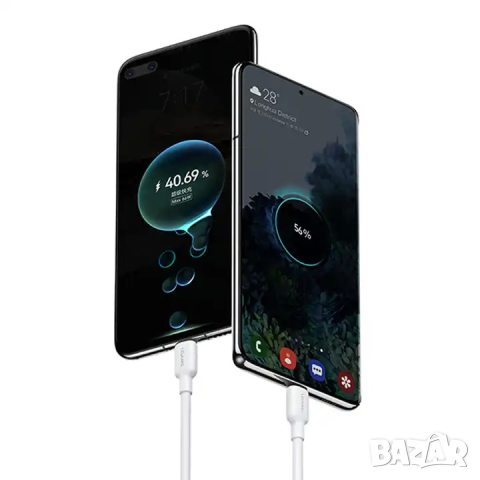Кабел USAMS US-SJ615 U84 Type-C 100W 3 метра / бял, снимка 4 - USB кабели - 44510685