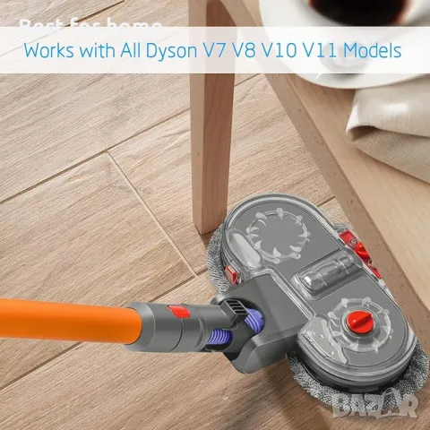Комплект глава - моп за Dyson + 6 моп кърпи, снимка 2 - Прахосмукачки - 49270250