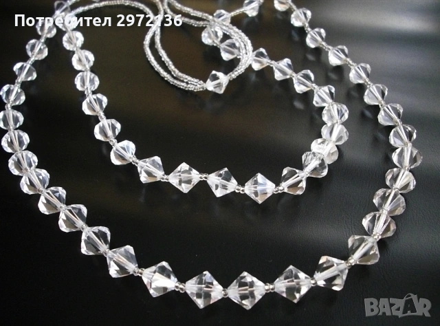Колие огърлица чешки кристал, снимка 2 - Колиета, медальони, синджири - 53098519