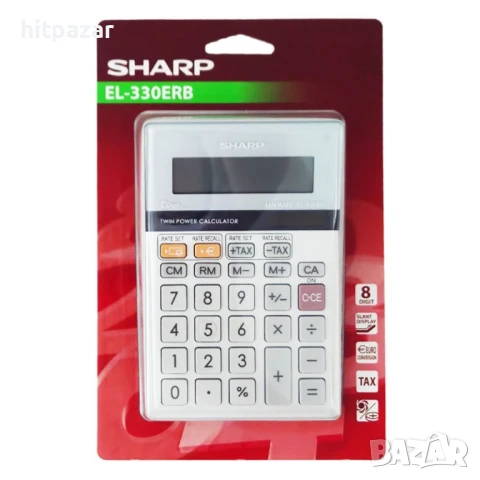 Калкулатор Шарп Sharp EL M330 конверсия лева-евро