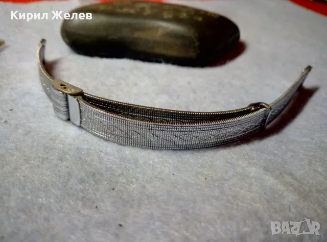 СТАРА НИКЕЛИРАНА БРОНЗОВА РЕТРО ВЕРИЖКА за РЪЧЕН ЧАСОВНИК СТИЛНА ОРНАМЕНТИКА МАРКИРОВКА 49853, снимка 3 - Антикварни и старинни предмети - 48694301