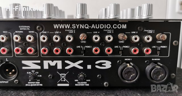 професионален мишпулт смесител миксер SYNQ SMX.3, снимка 9 - Ресийвъри, усилватели, смесителни пултове - 44491240