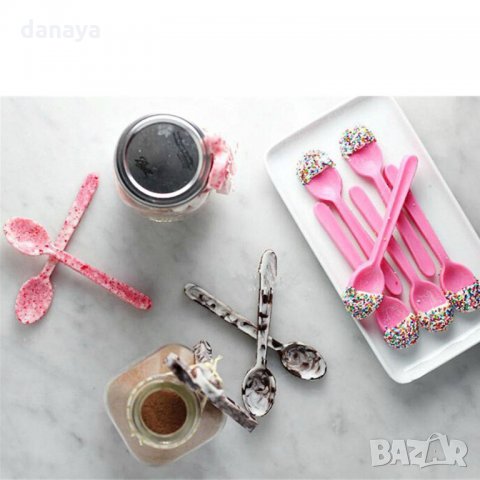 2466 Силиконова форма за шоколадови лъжички, снимка 6 - Форми - 34457580