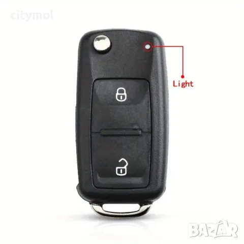 Кутия за ключ VW/Seat/Skoda 2 бутона и острие, за Passat, Golf, Polo, Eos, Jetta Beetle, Up, Tigua, снимка 5 - Аксесоари и консумативи - 49220524