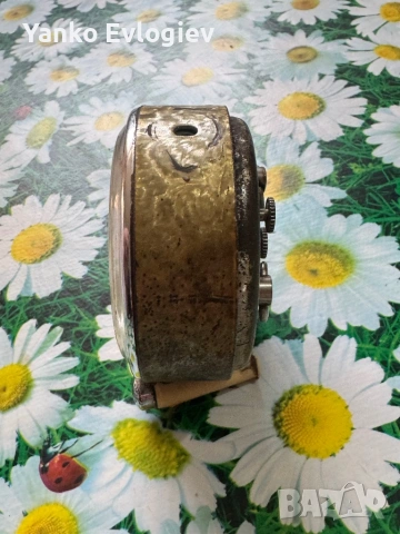 Часовник "SLAVA" механичен настолен с будилник работещ - 7, снимка 3 - Други - 53400834