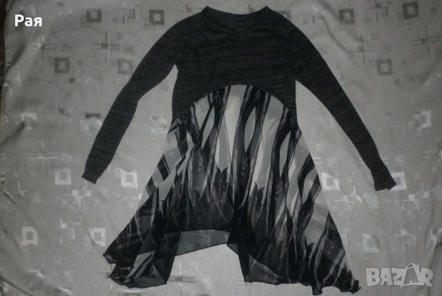 Интересна туника с воал и трико, снимка 5 - Туники - 50761850