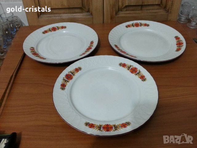 Стар български порцелан чинии плитки