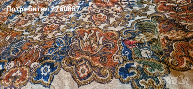 Ретро кувертюра, покривало за легло с бродерия и ресни , снимка 3 - Антикварни и старинни предмети - 50737703