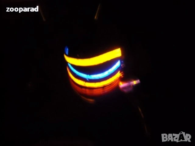 Светещи LED нашийници, размери ХS,S,M,L,XL 