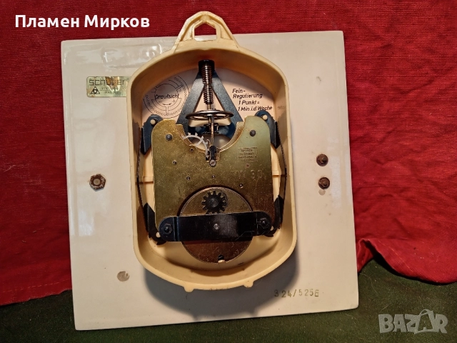 Германски стенен часовник Dugena, снимка 5 - Стенни часовници - 52129660