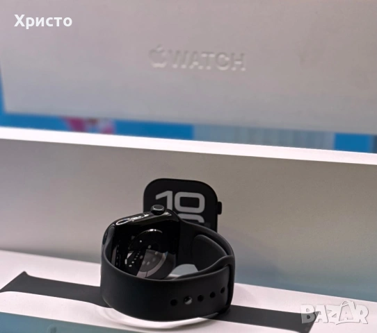 ГАРАНЦИОНЕН!!! Apple Watch 10 GPS, Jet Black Aluminum Case 46 мм , снимка 7 - Смарт часовници - 53734703