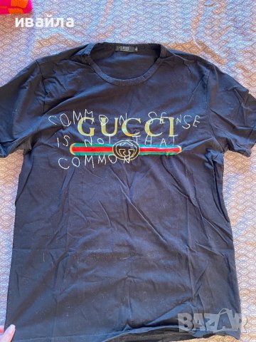 Тениска гучи Gucci черна , снимка 1