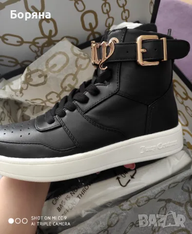 НАМАЛЕНИ - Juicy Couture - Нови високи кецове от естествена кожа, снимка 2 - Кецове - 40312508