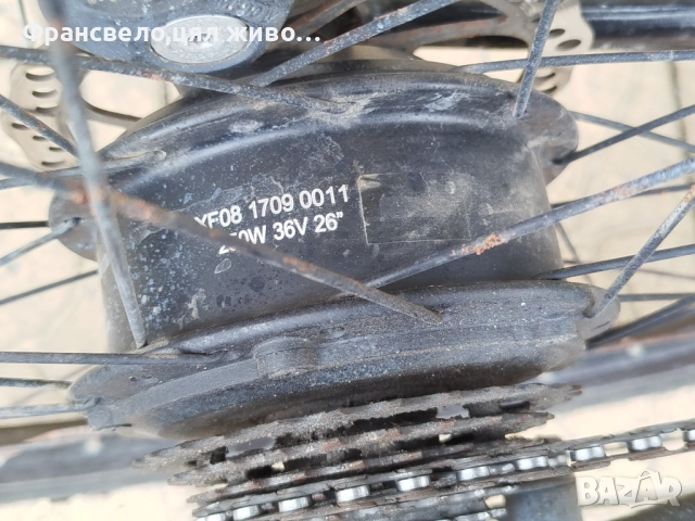 26 цола алуминиев електрически велосипед колело работи на подпомагане и ръчна газ с лек проблем бате, снимка 7 - Велосипеди - 52534628