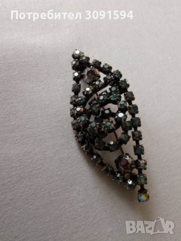 Брошка Арт Деко стил, снимка 5 - Антикварни и старинни предмети - 41479148