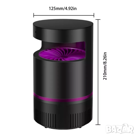 Скрита wifi камера за наблюдение в лампа против комари, видеонаблюдение, шпионска камера, снимка 4 - Други - 52034083