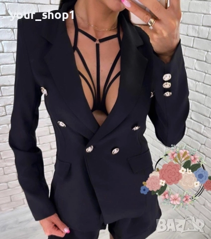 Елегантно дамско Сако в черно 