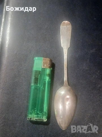 Сребърна лъжичка за чай. Швейцария. , снимка 3 - Колиета, медальони, синджири - 53867535