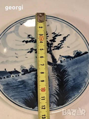 декоративна порцеланова чиния Delft 25/4, снимка 4 - Декорация за дома - 50248381