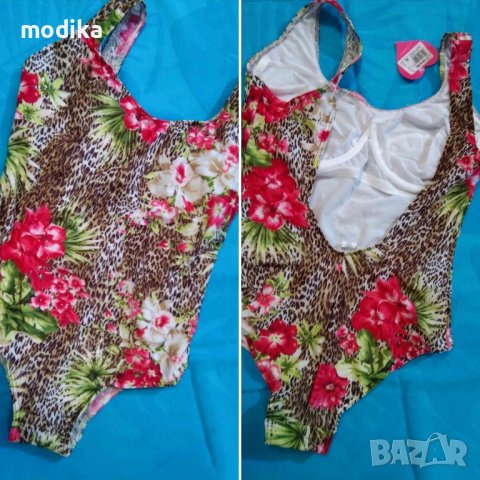 Цял бански с цветен принт, снимка 1