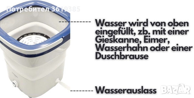Сгъваема мини пералня. Мини къмпинг пералня, снимка 7 - Къмпинг мебели - 52343919