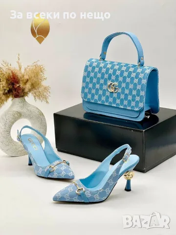 Gucci Луксозни Дамски Обувки На Ток - Различни Цветове Код SEM-548, снимка 3 - Дамски обувки на ток - 55874665