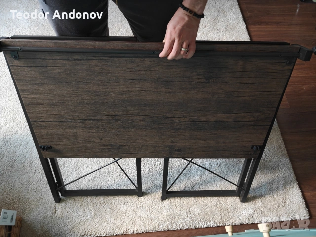 Сгъваемо бюро 90x45x74, снимка 4 - Бюра - 53499590