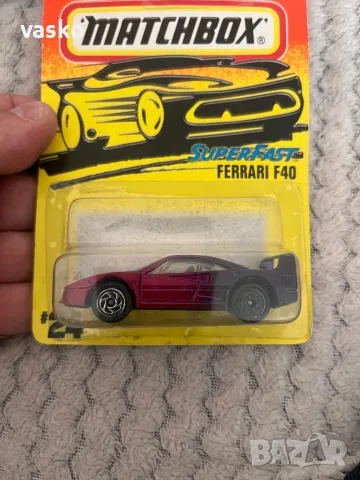 Matchbox Ferrari F40-стар, снимка 2 - Колекции - 49646386
