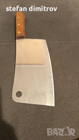 Сатър  за месо 19 см, Киви, неръждаема стомана, дървена дръжка, снимка 6 - Други - 51778713