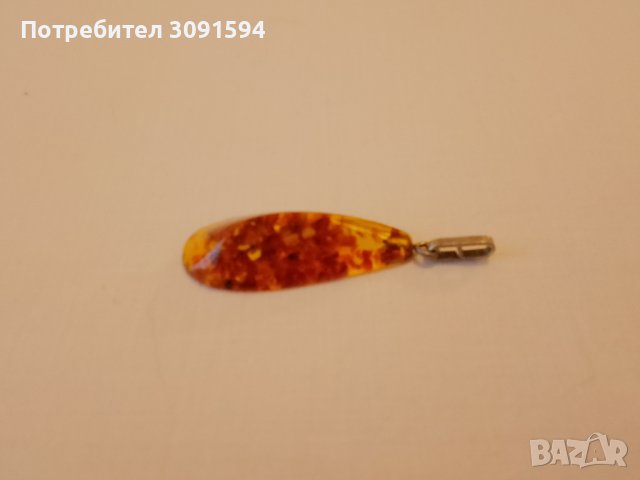 СРЕБЪРНА ВИСУЛКА С КЕХЛИБАР CCCР, снимка 9 - Антикварни и старинни предмети - 41664962